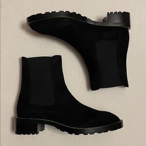 Stuart Weitzman SoHo Lug Sole Suede Boots sz 10